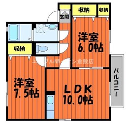 エル・プラティアA棟の物件間取画像